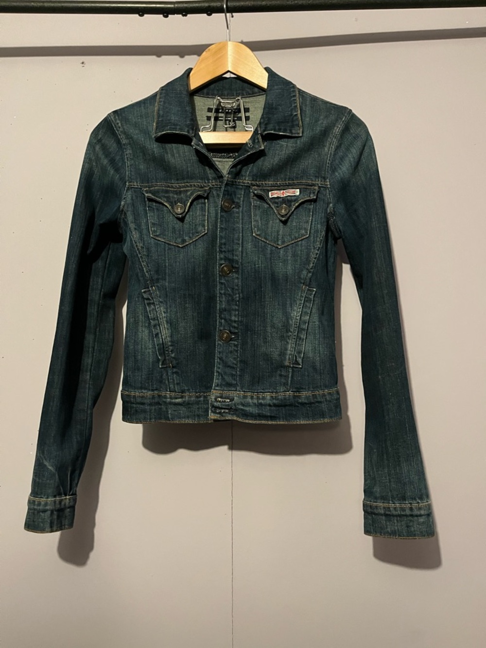 Hudson Denim Jacket-Medium to Dark Wash
